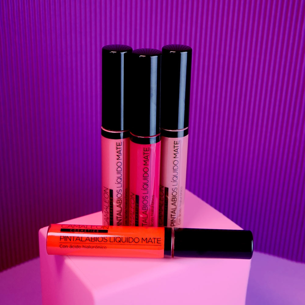 Pack 4 liquid lipsticks bright shades